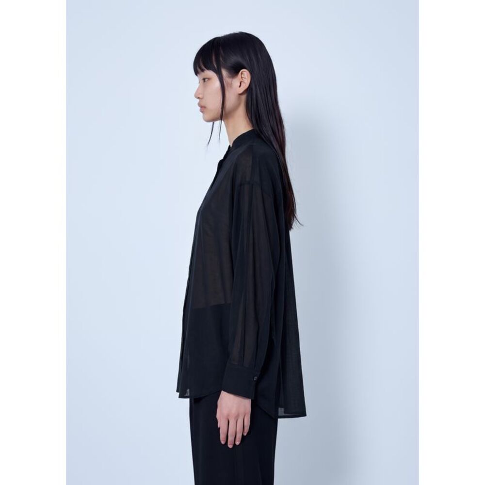 Issey Miyake Women Sheer Wool Shirt - Picture 3 of 6
